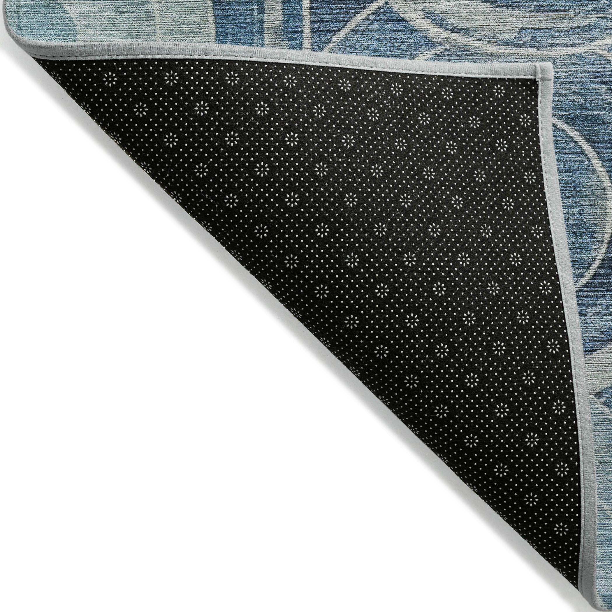 Addison Rugs Jaelain Blue Washable Indoor-Outdoor Rug