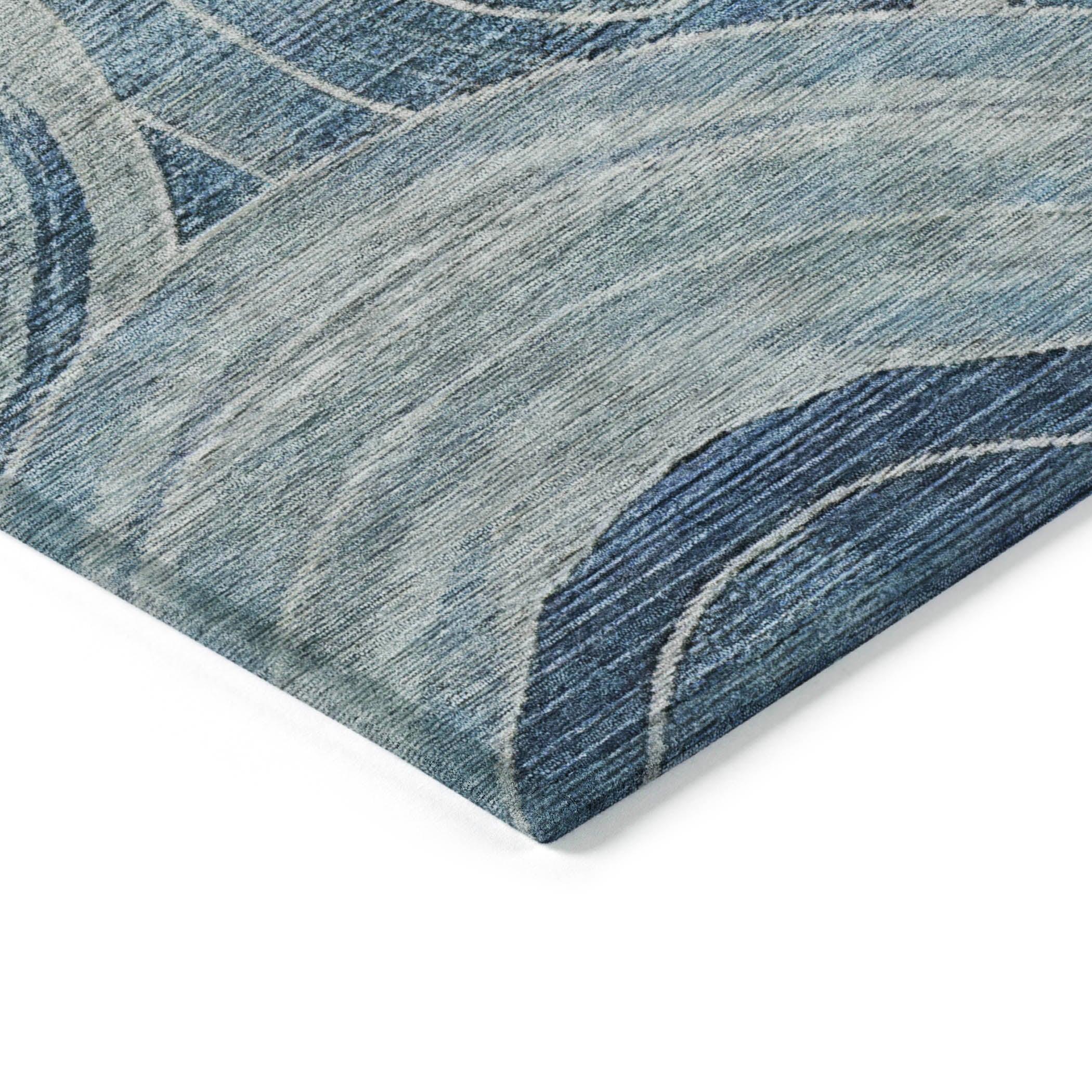 Addison Rugs Jaelain Blue Washable Indoor-Outdoor Rug