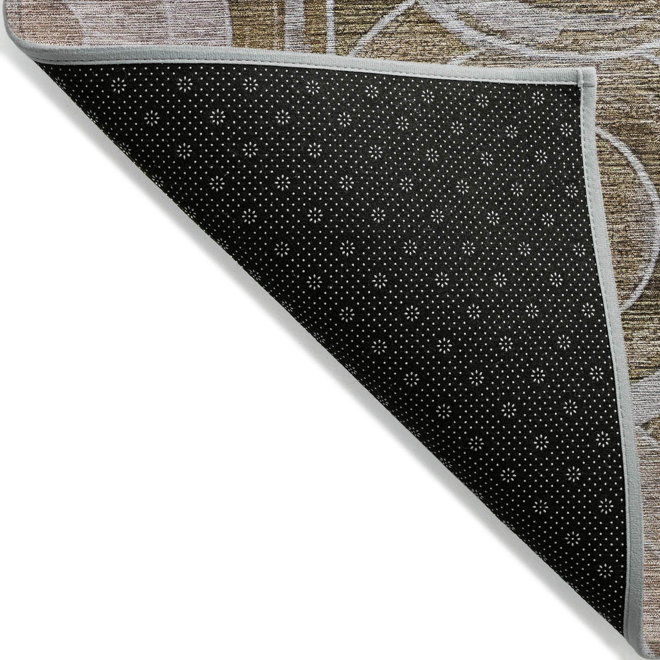Addison Rugs Jaelain Brown Washable Indoor-Outdoor Rug