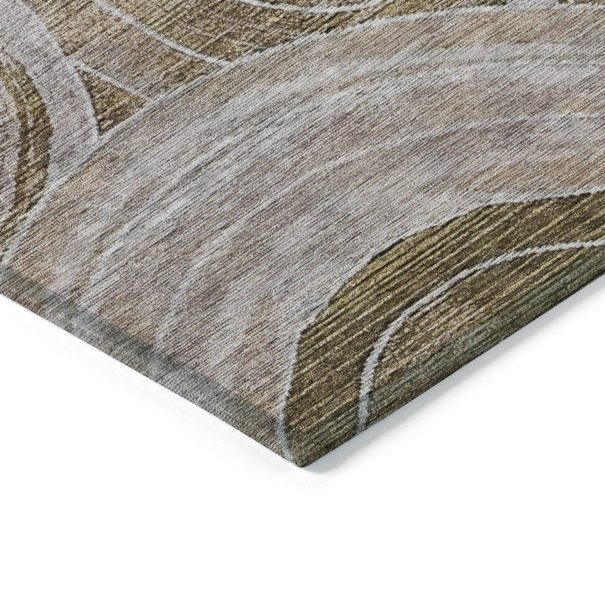 Addison Rugs Jaelain Brown Washable Indoor-Outdoor Rug
