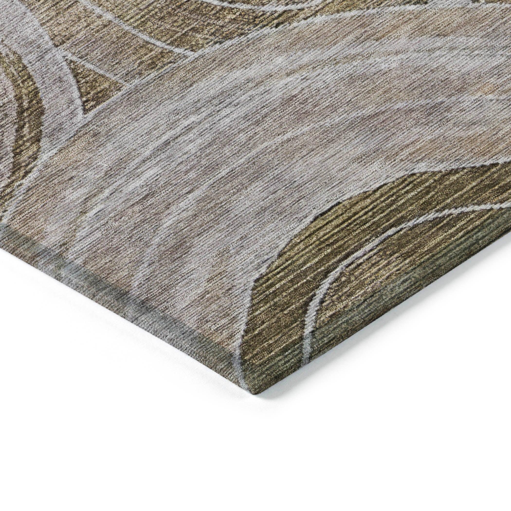 Addison Rugs Jaelain Brown Washable Indoor-Outdoor Rug