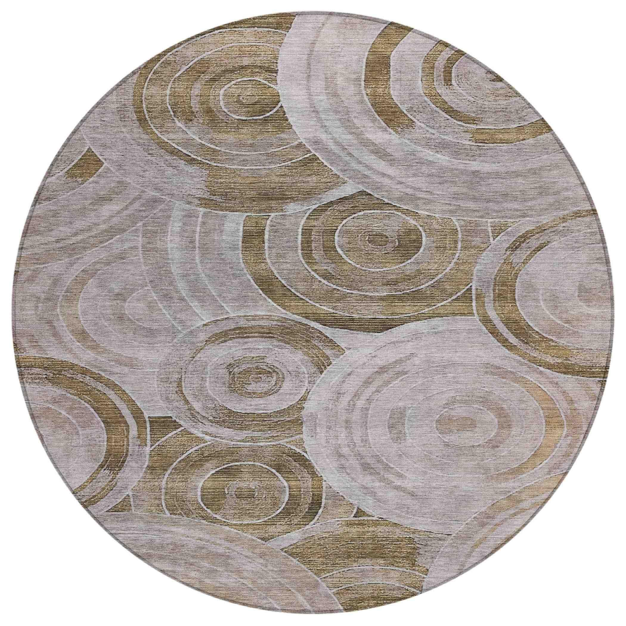 Addison Rugs Jaelain Brown Washable Indoor-Outdoor Rug