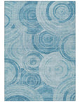 Addison Rugs Jaelain Denim Washable Indoor-Outdoor Rug