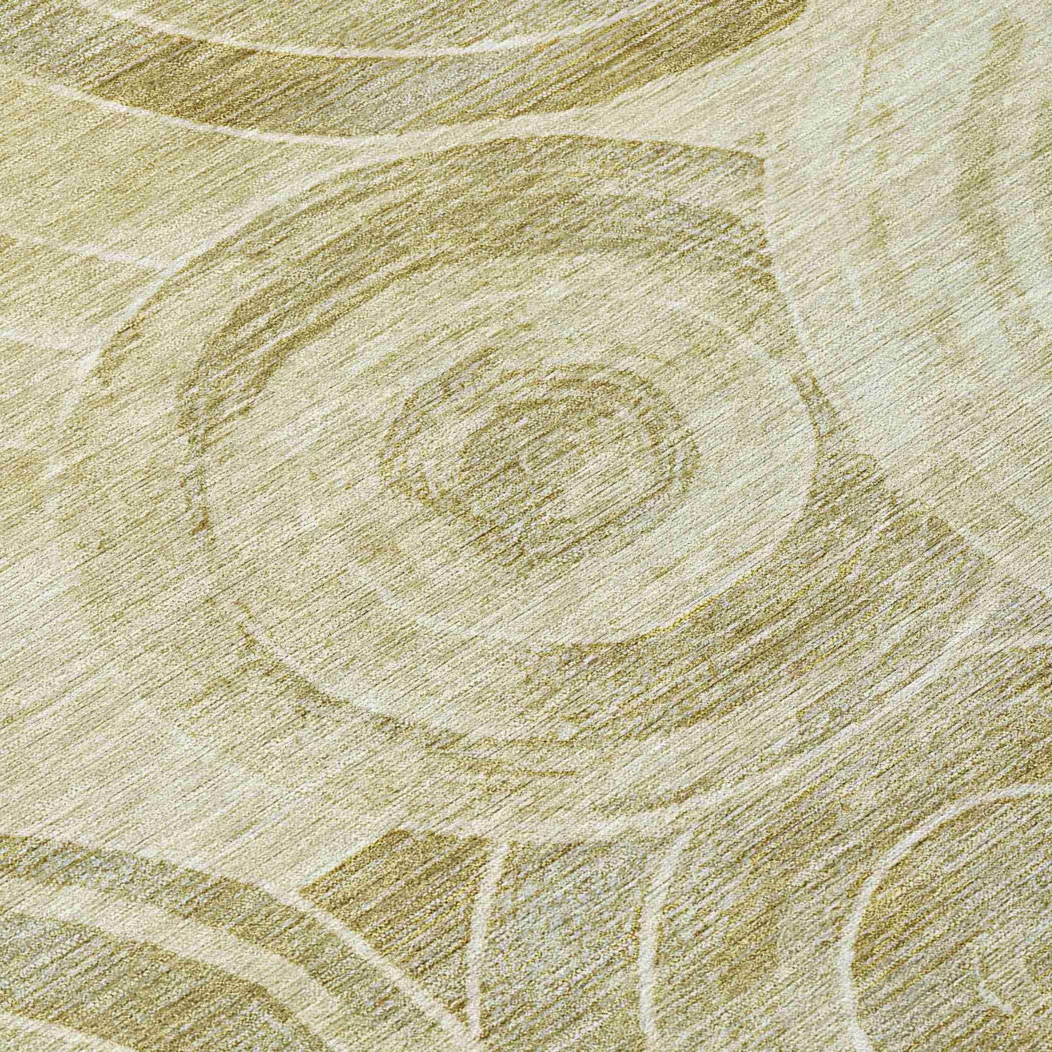 Addison Rugs Jaelain Gold Washable Indoor-Outdoor Rug