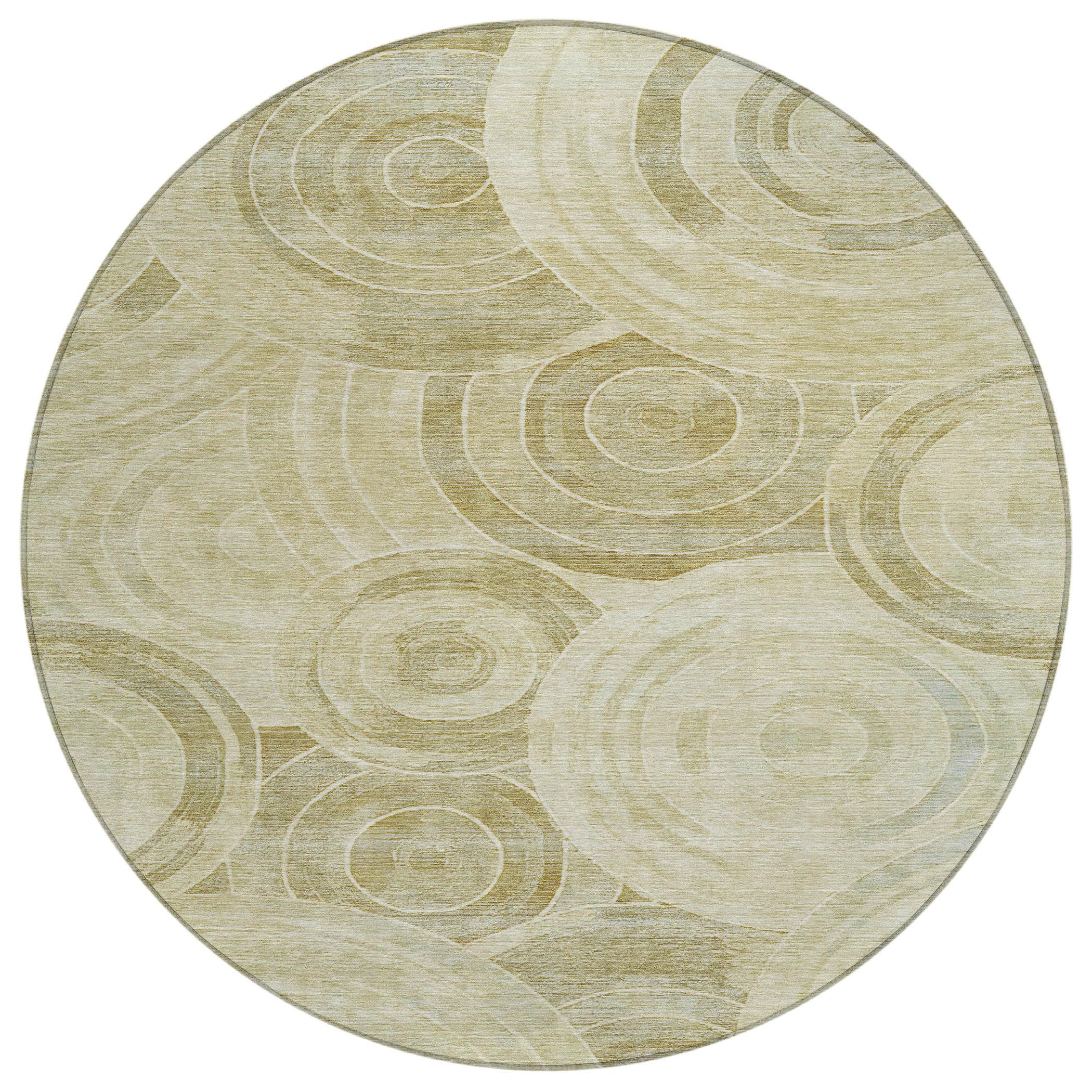 Addison Rugs Jaelain Gold Washable Indoor-Outdoor Rug