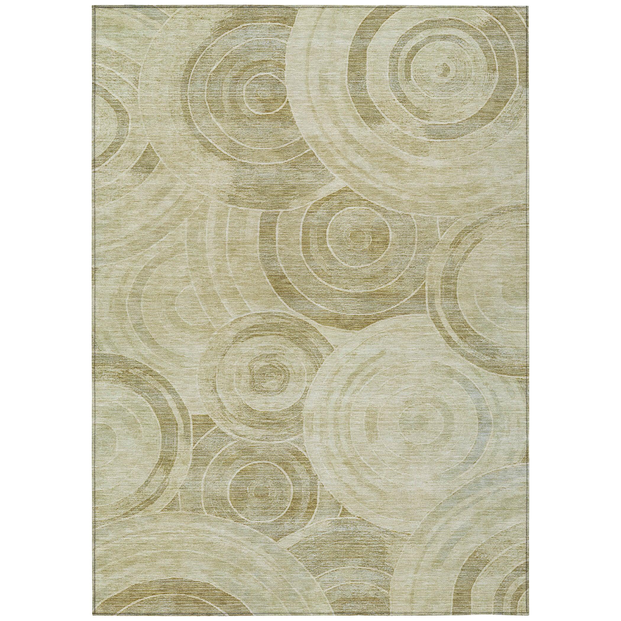 Addison Rugs Jaelain Gold Washable Indoor-Outdoor Rug