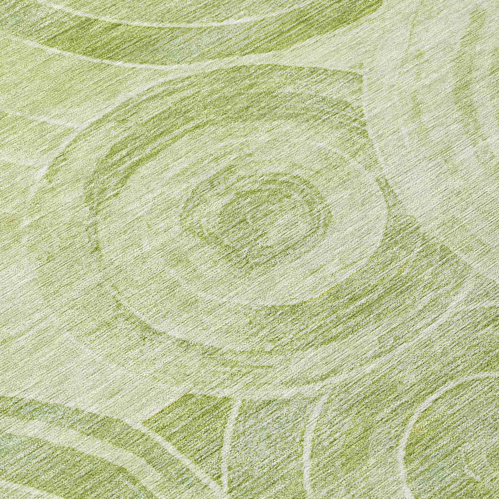 Addison Rugs Jaelain Green Washable Indoor-Outdoor Rug
