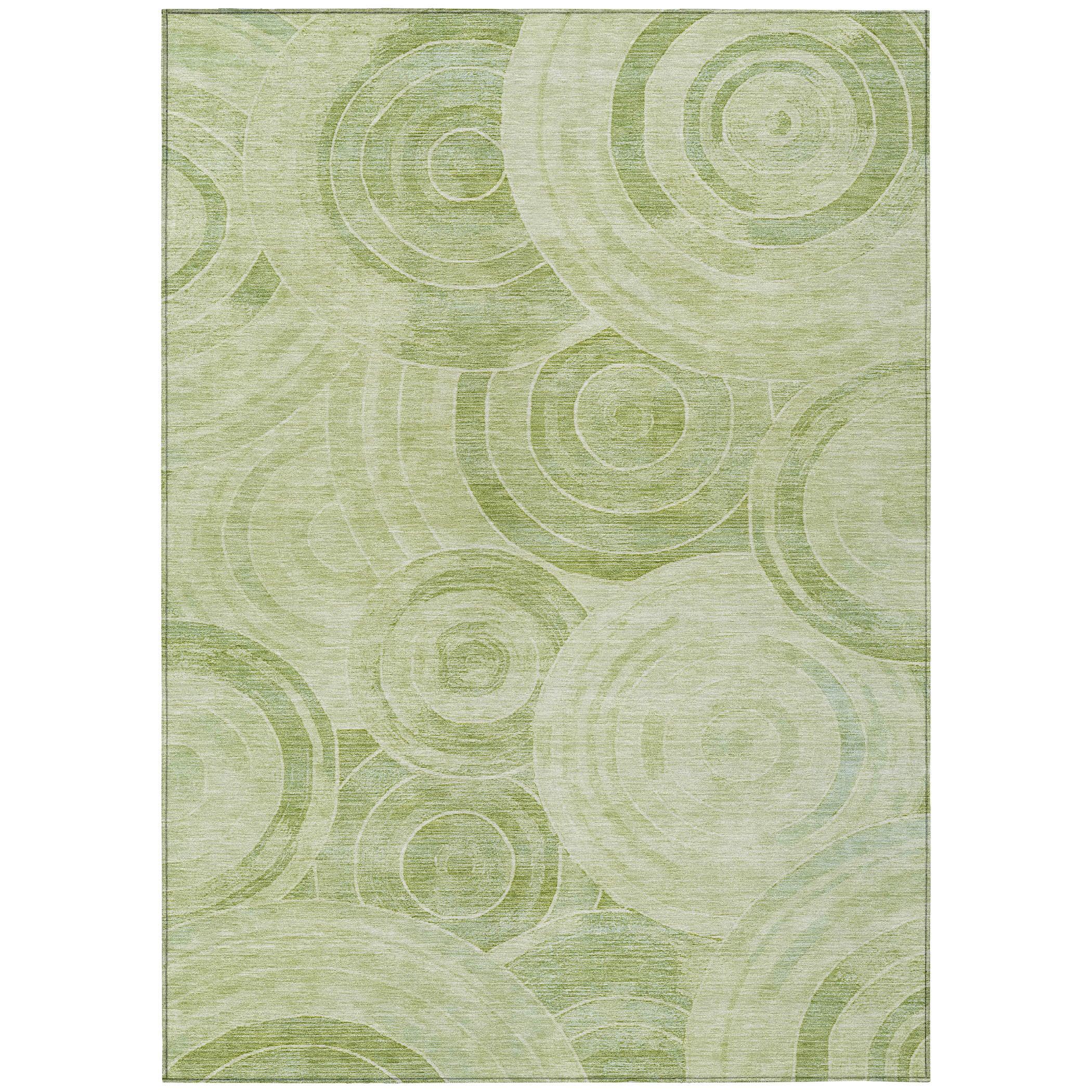 Addison Rugs Jaelain Green Washable Indoor-Outdoor Rug