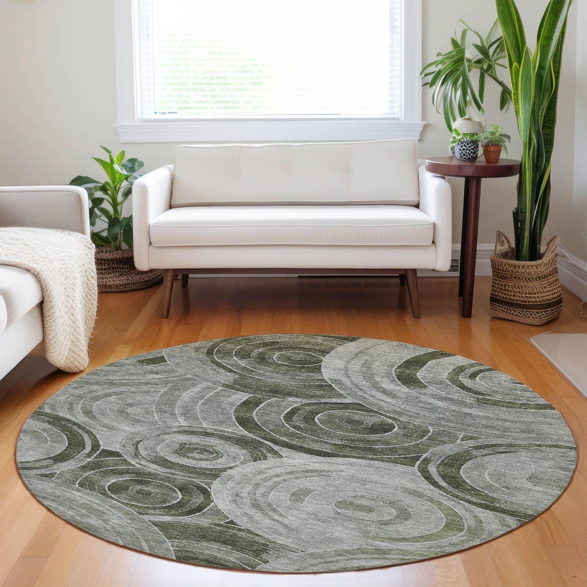 Addison Rugs Jaelain Taupe Washable Indoor-Outdoor Rug
