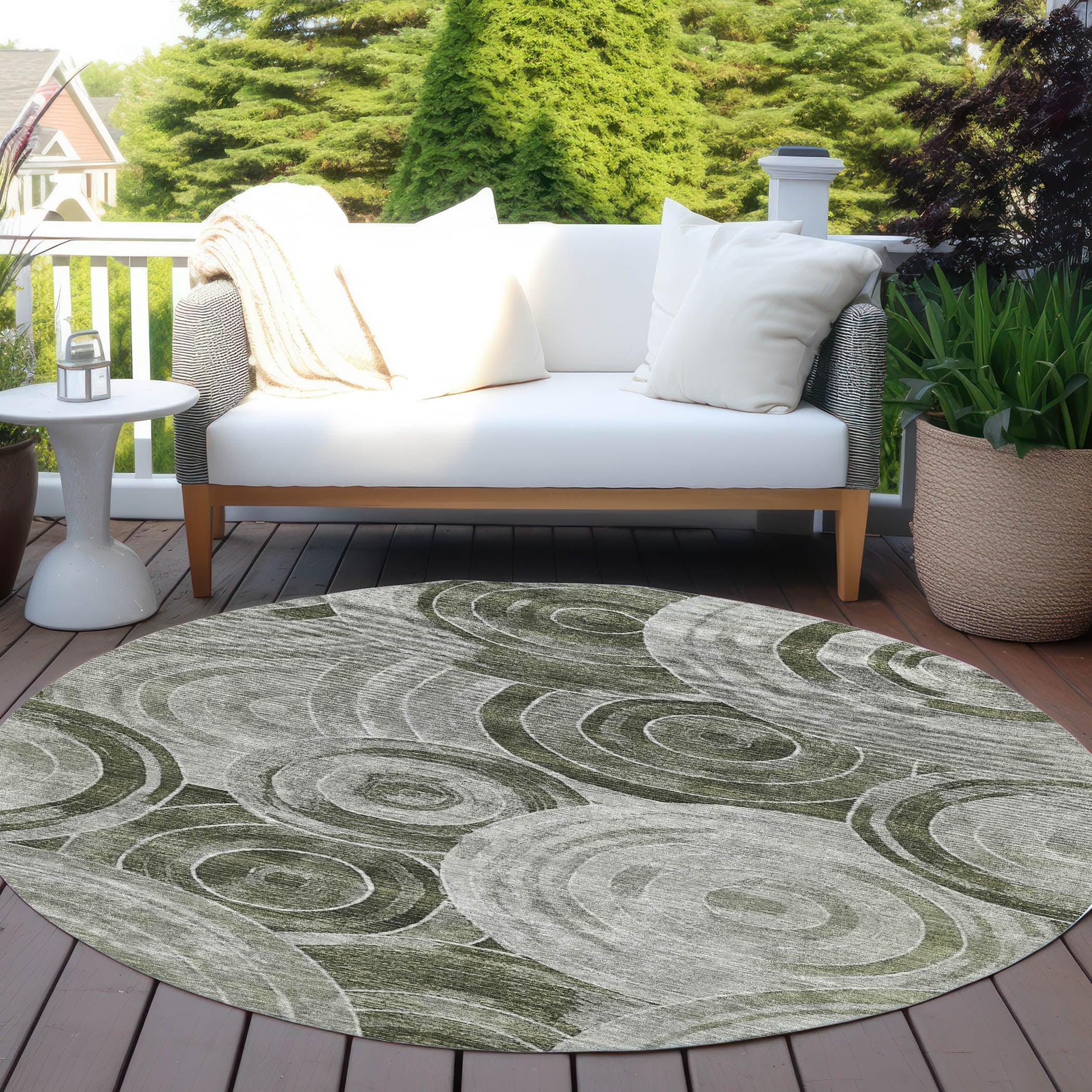 Addison Rugs Jaelain Taupe Washable Indoor-Outdoor Rug