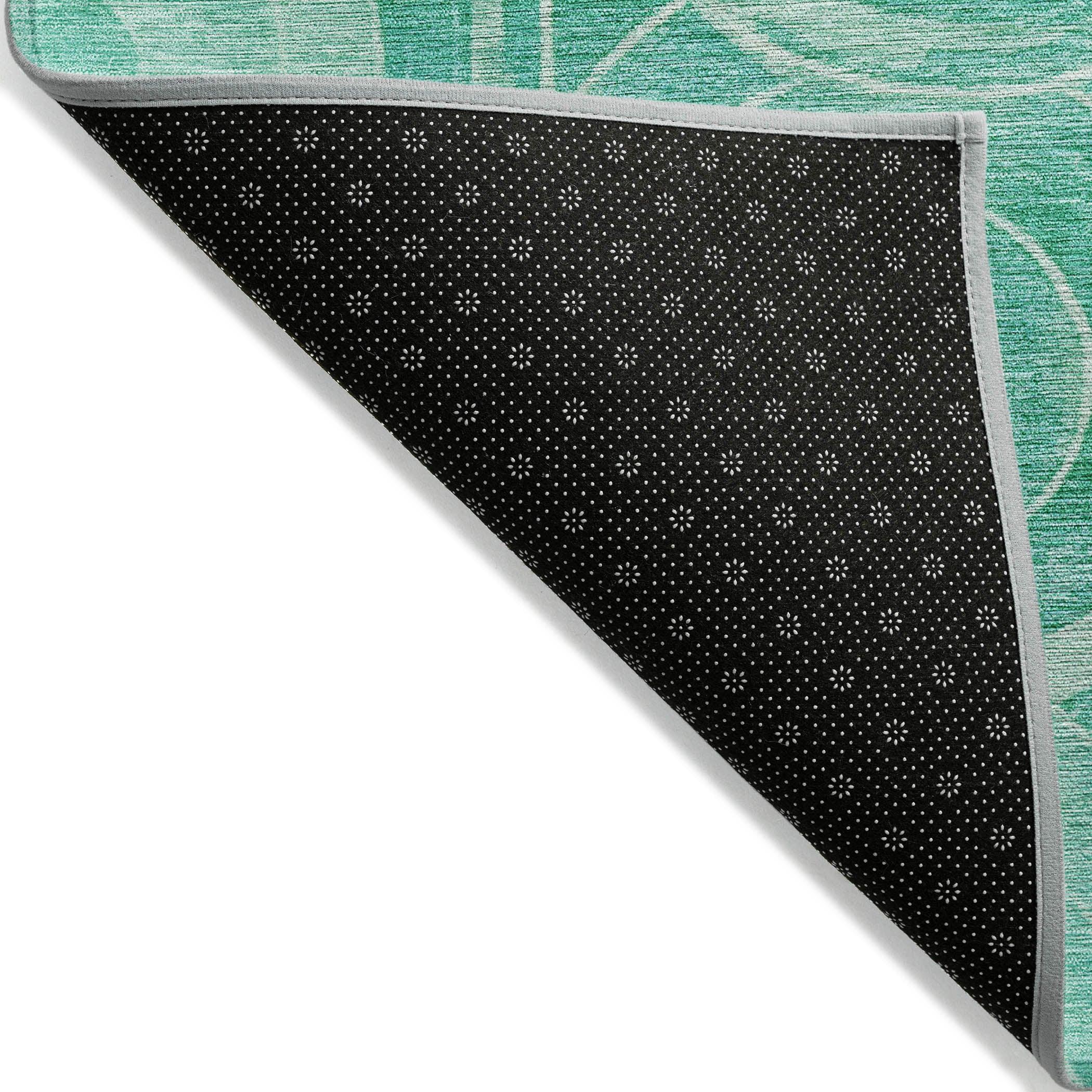 Addison Rugs Jaelain Teal Washable Indoor-Outdoor Rug