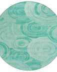 Addison Rugs Jaelain Teal Washable Indoor-Outdoor Rug