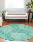 Addison Rugs Jaelain Teal Washable Indoor-Outdoor Rug