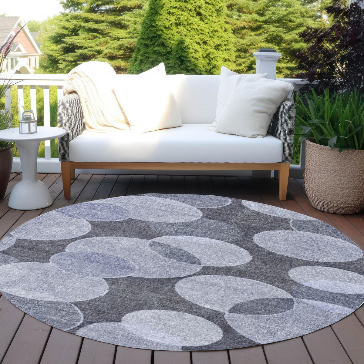 Addison Rugs Jaelanor Blue Washable Indoor-Outdoor Rug
