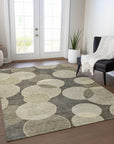 Addison Rugs Jaelanor Brown Washable Indoor-Outdoor Rug