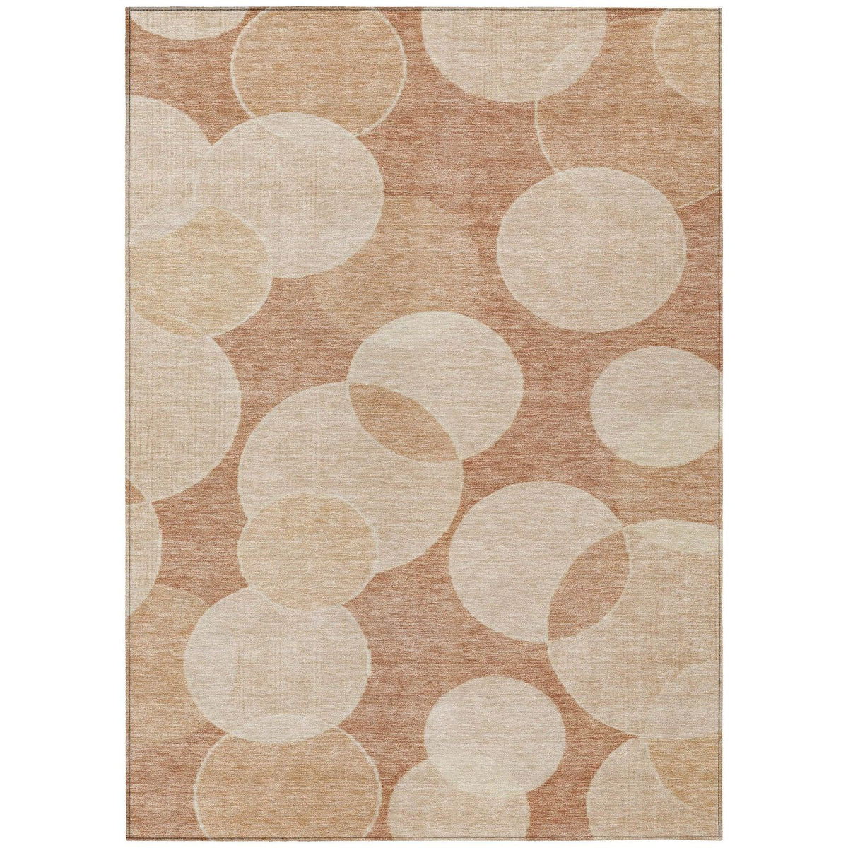 Addison Rugs Jaelanor Orange Washable Indoor-Outdoor Rug