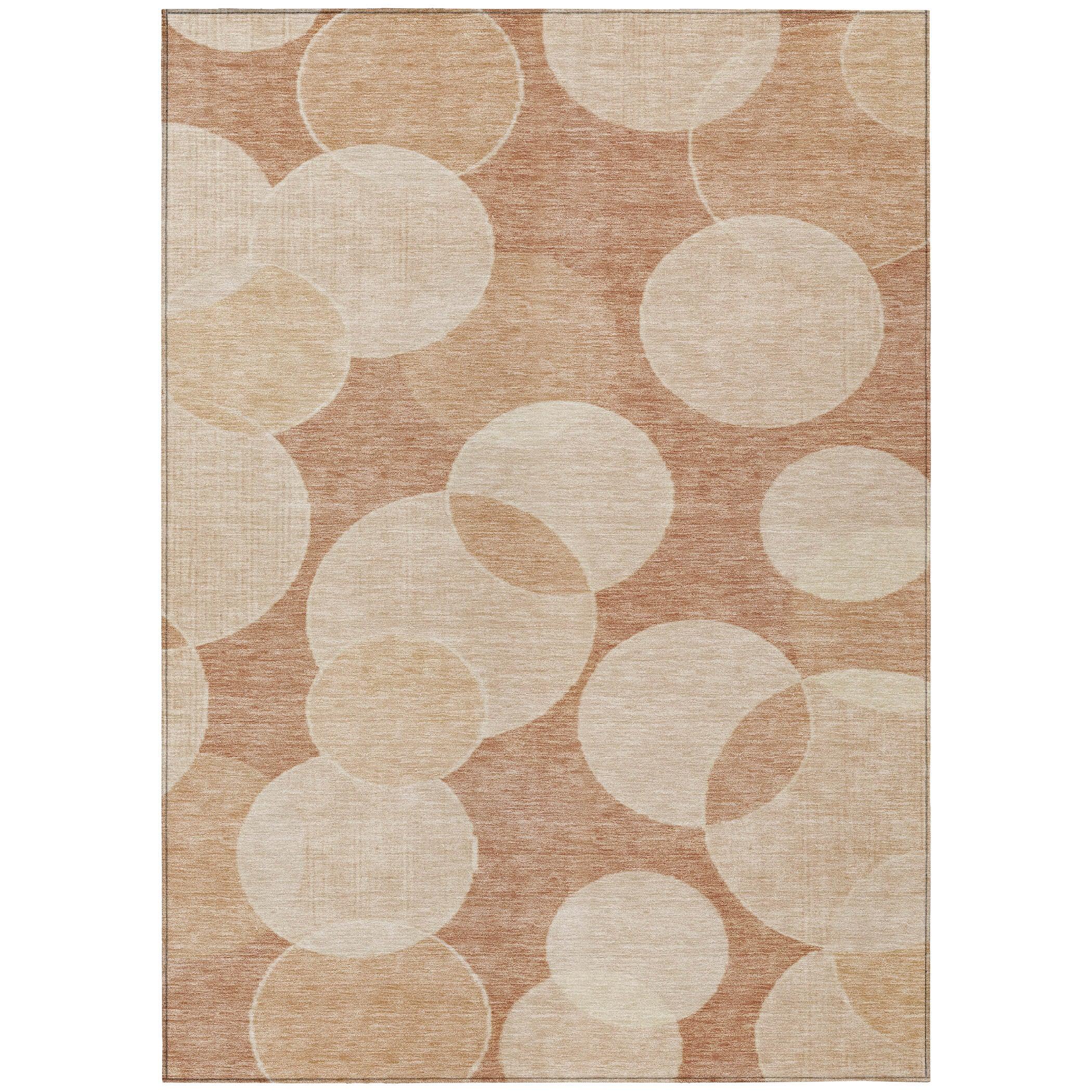 Addison Rugs Jaelanor Orange Washable Indoor-Outdoor Rug