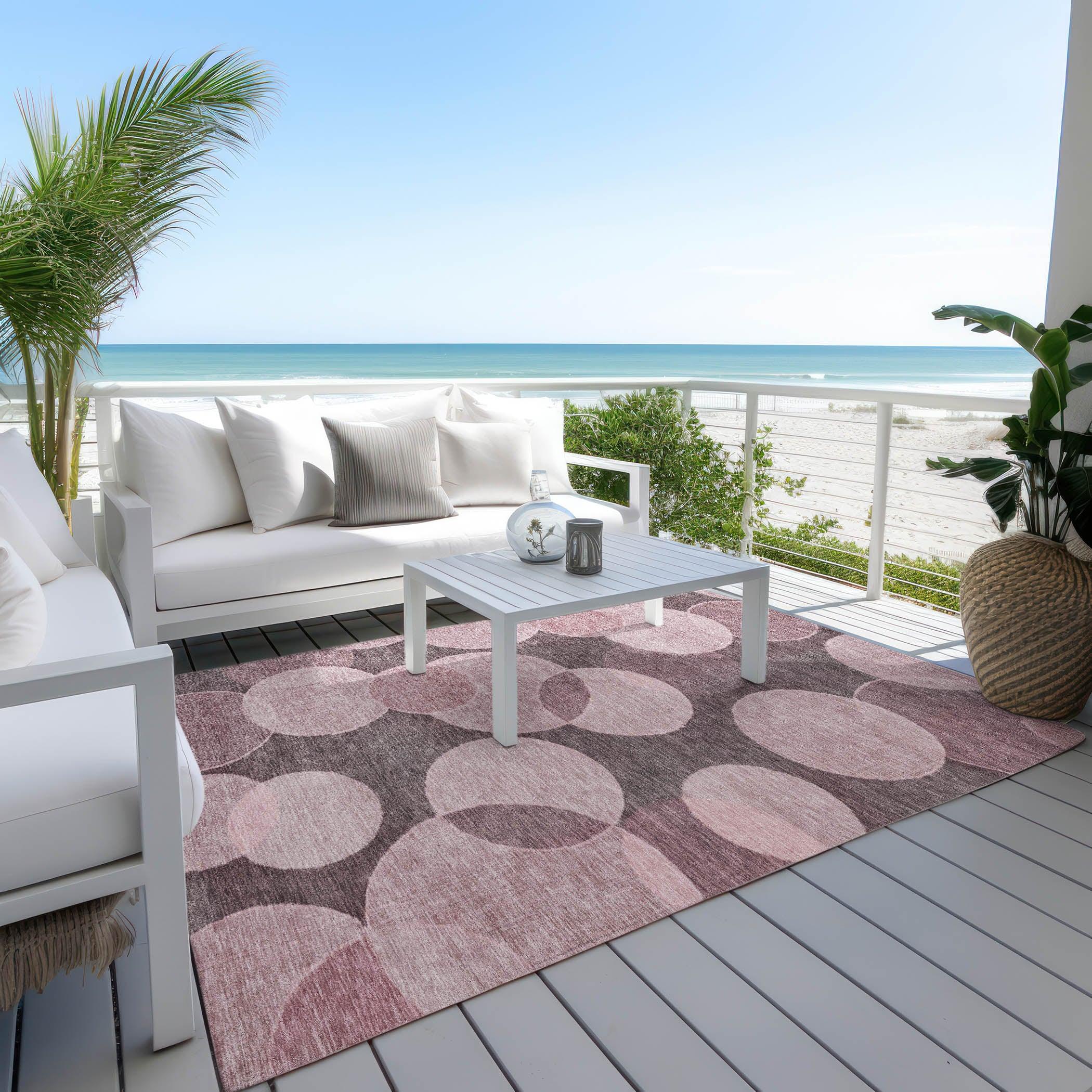 Addison Rugs Jaelanor Pink Washable Indoor-Outdoor Rug