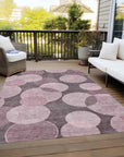 Addison Rugs Jaelanor Pink Washable Indoor-Outdoor Rug