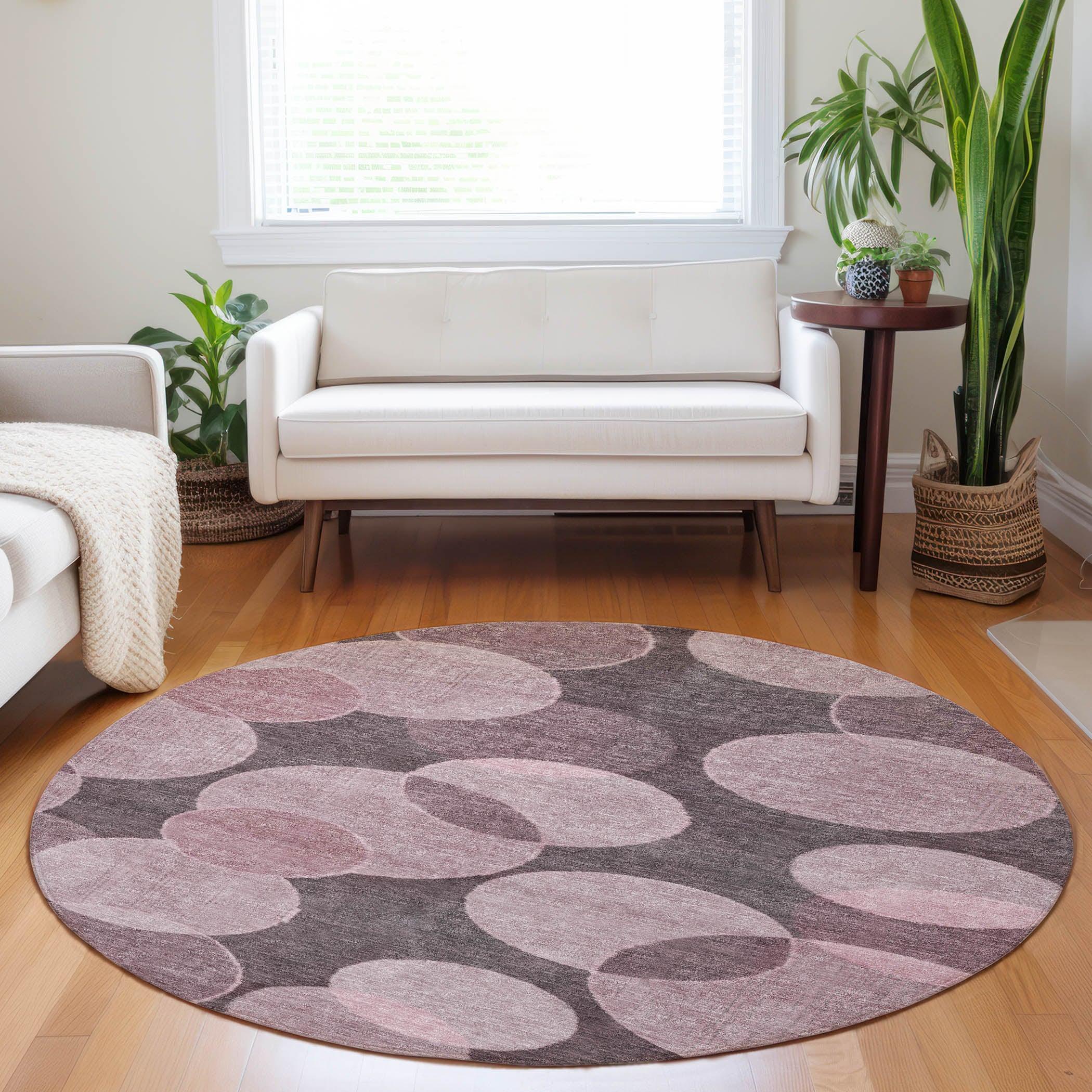 Addison Rugs Jaelanor Pink Washable Indoor-Outdoor Rug