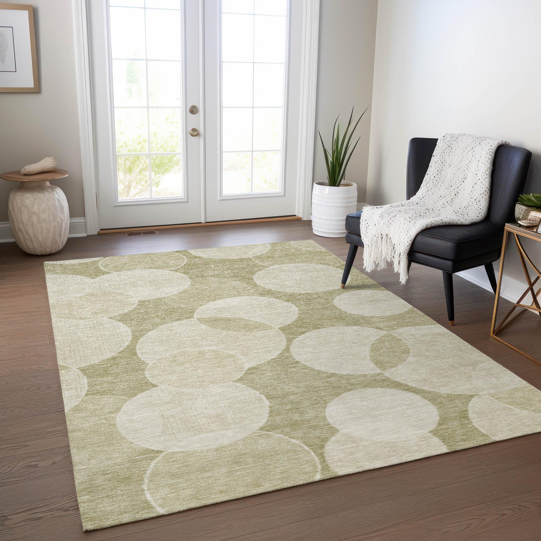 Addison Rugs Jaelanor Tan Washable Indoor-Outdoor Rug