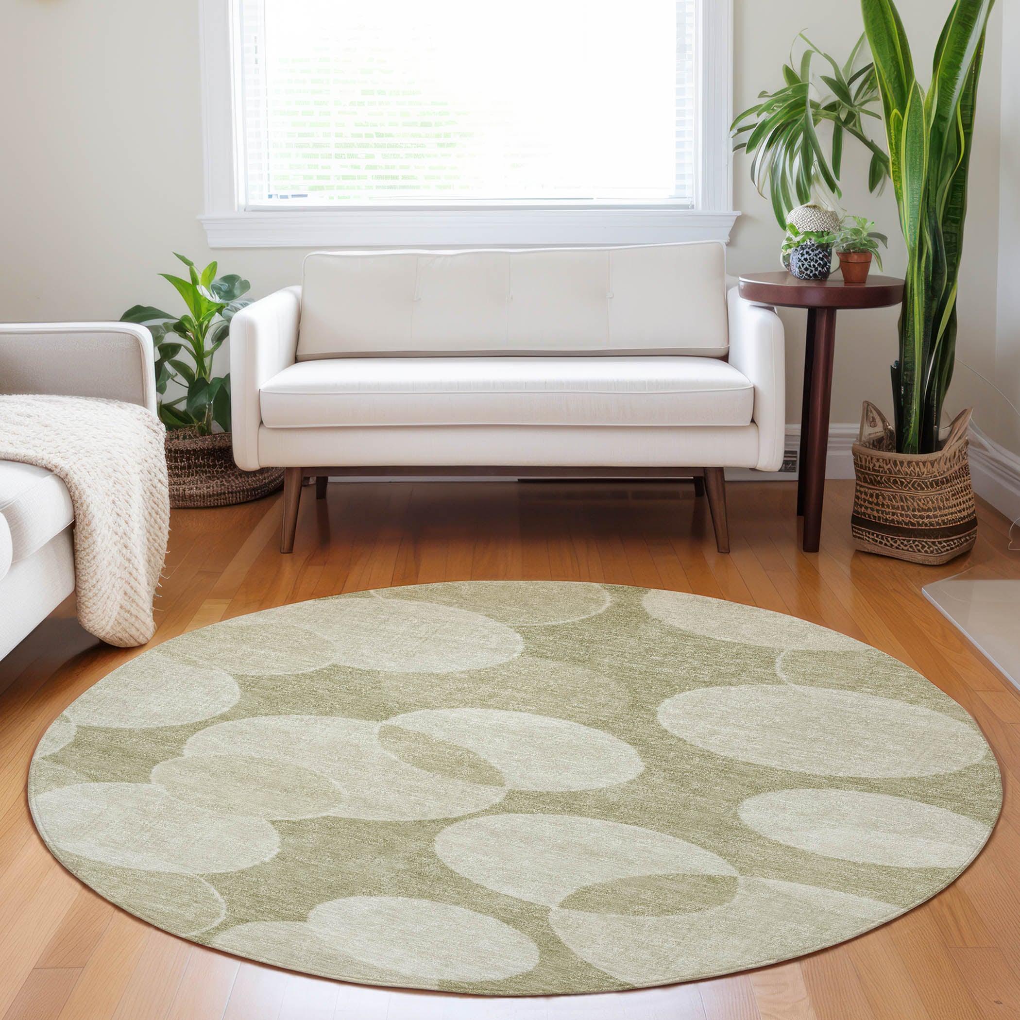 Addison Rugs Jaelanor Tan Washable Indoor-Outdoor Rug