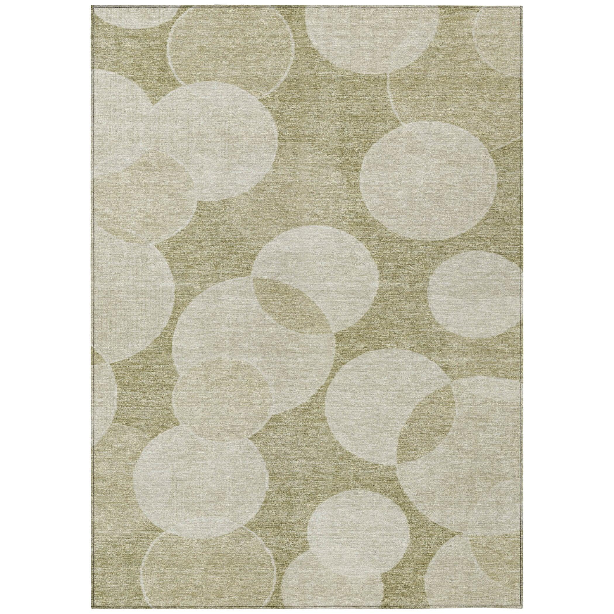 Addison Rugs Jaelanor Tan Washable Indoor-Outdoor Rug