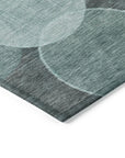 Addison Rugs Jaelanor Teal Washable Indoor-Outdoor Rug