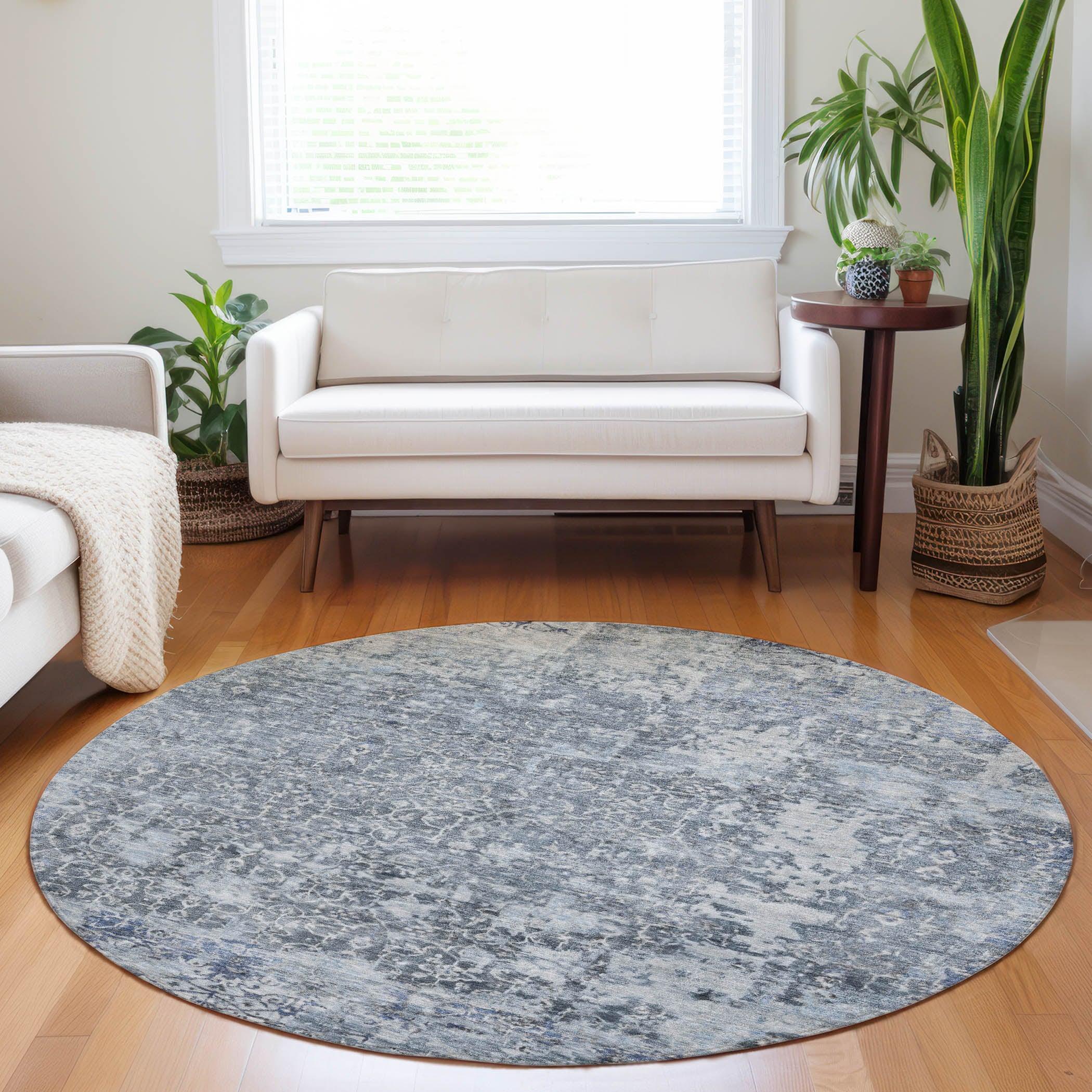Addison Rugs Jaelara Blue Washable Indoor-Outdoor Rug