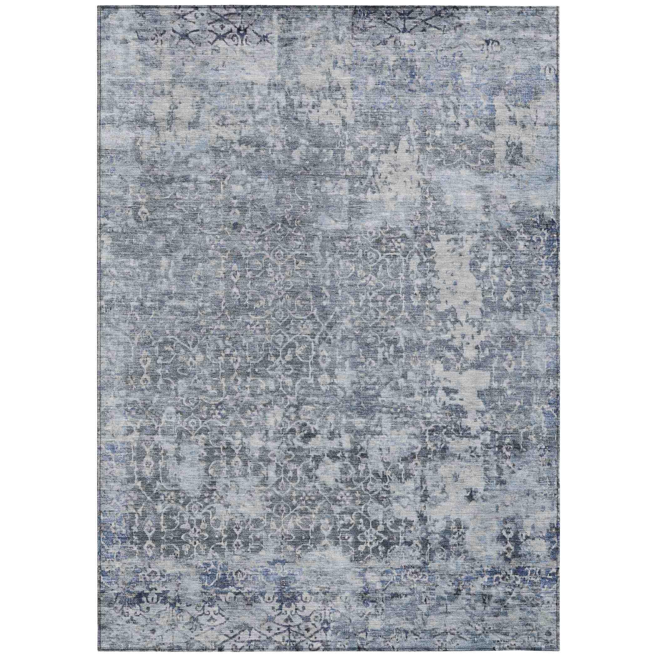 Addison Rugs Jaelara Blue Washable Indoor-Outdoor Rug