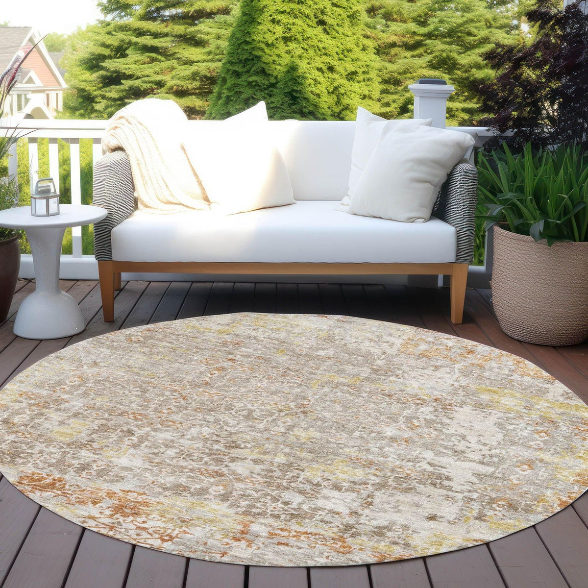 Addison Rugs Jaelara Brown Washable Indoor-Outdoor Rug