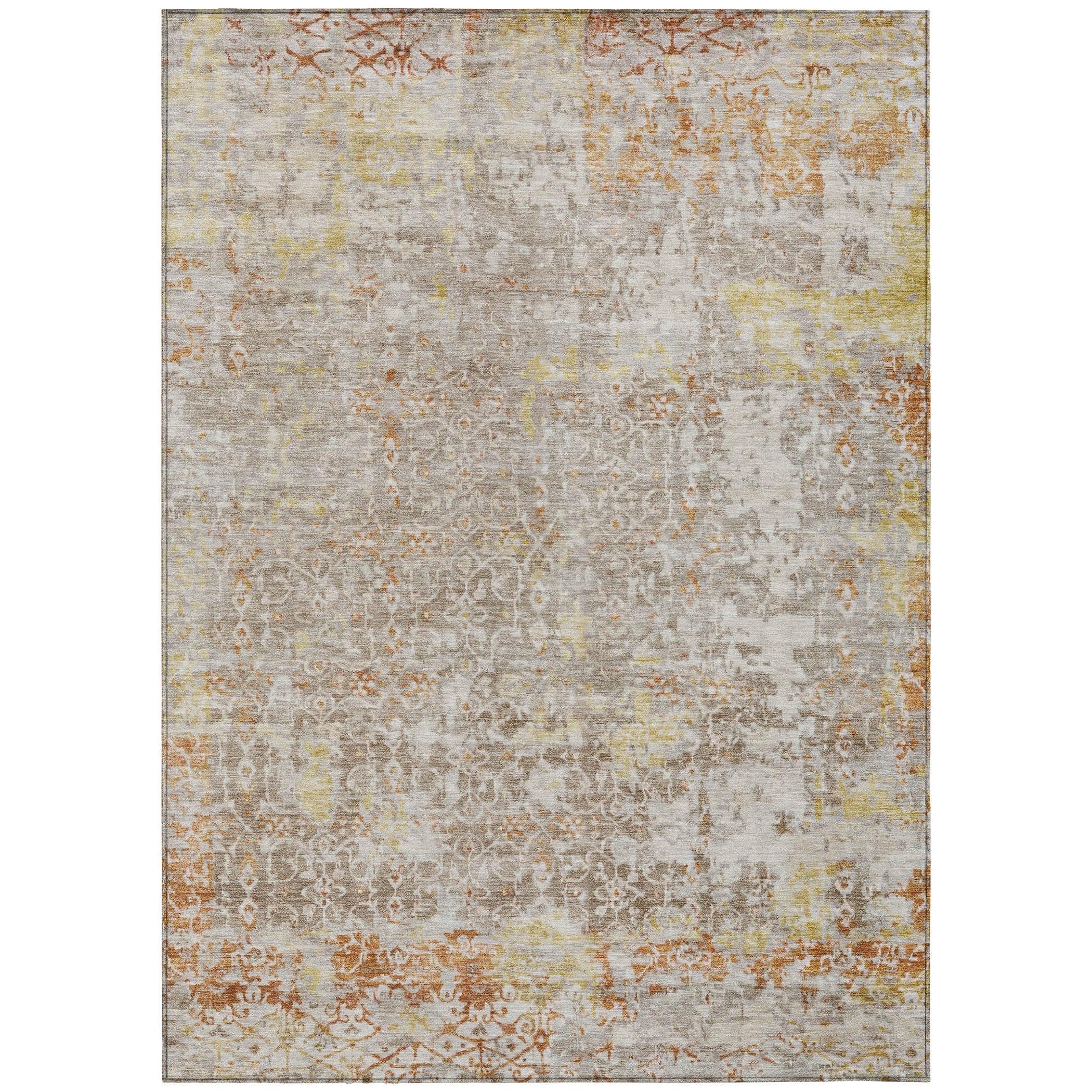Addison Rugs Jaelara Brown Washable Indoor-Outdoor Rug