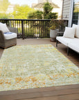 Addison Rugs Jaelara Green Washable Indoor-Outdoor Rug