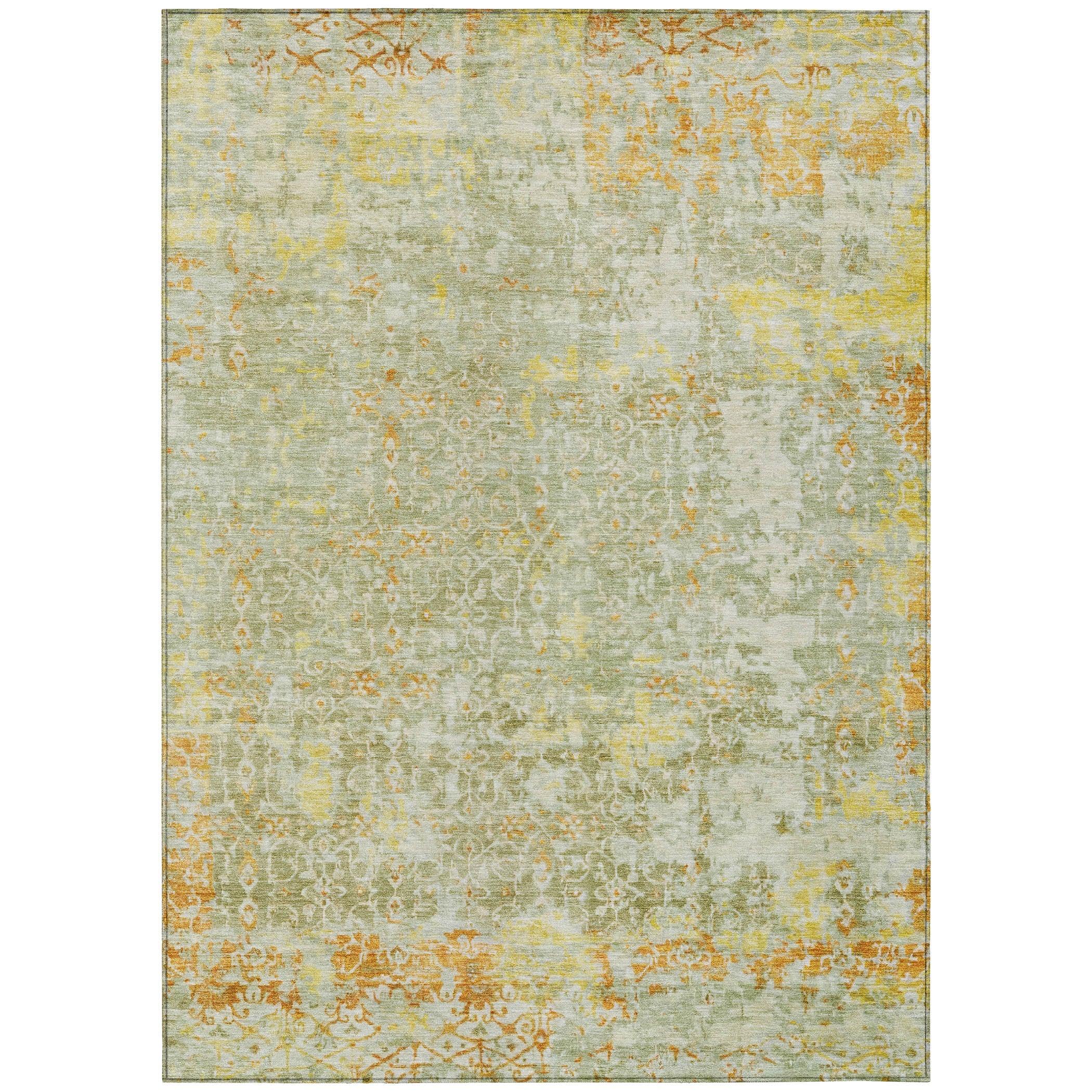 Addison Rugs Jaelara Green Washable Indoor-Outdoor Rug