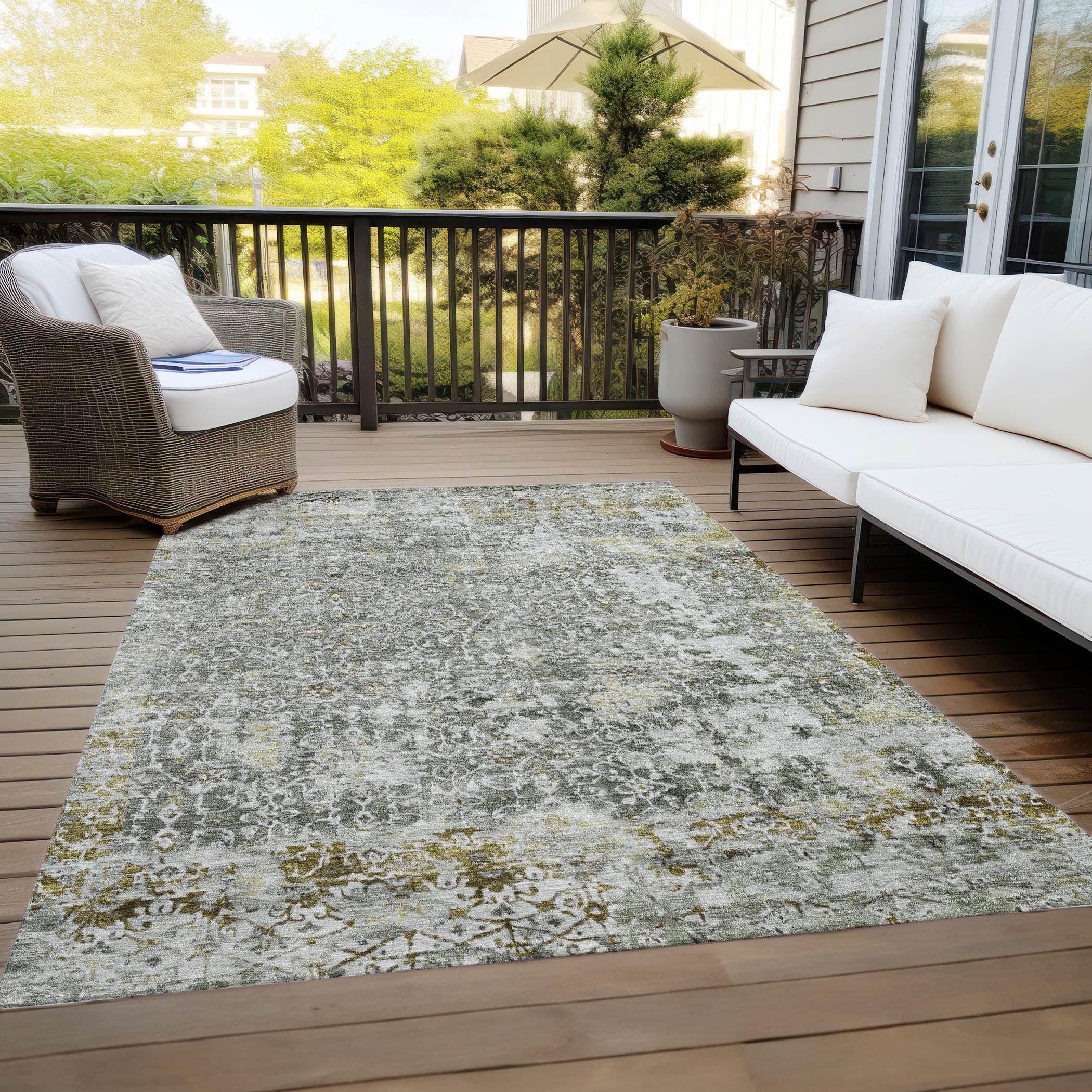 Addison Rugs Jaelara Taupe Washable Indoor-Outdoor Rug