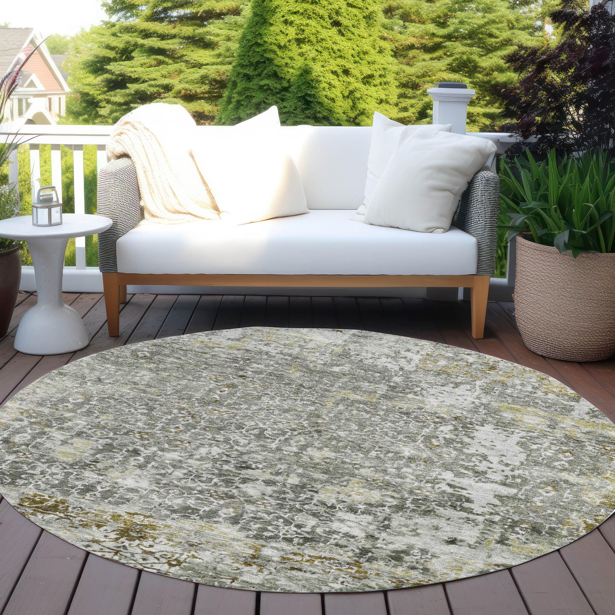 Addison Rugs Jaelara Taupe Washable Indoor-Outdoor Rug