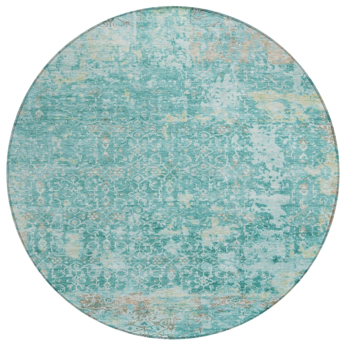 Addison Rugs Jaelara Teal Washable Indoor-Outdoor Rug