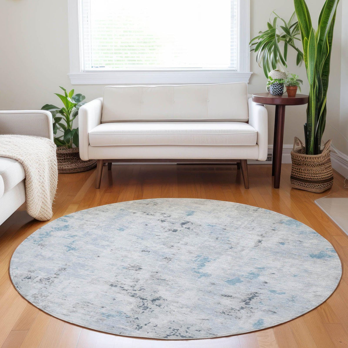 Addison Rugs Jaelaris Blue Washable Indoor-Outdoor Rug