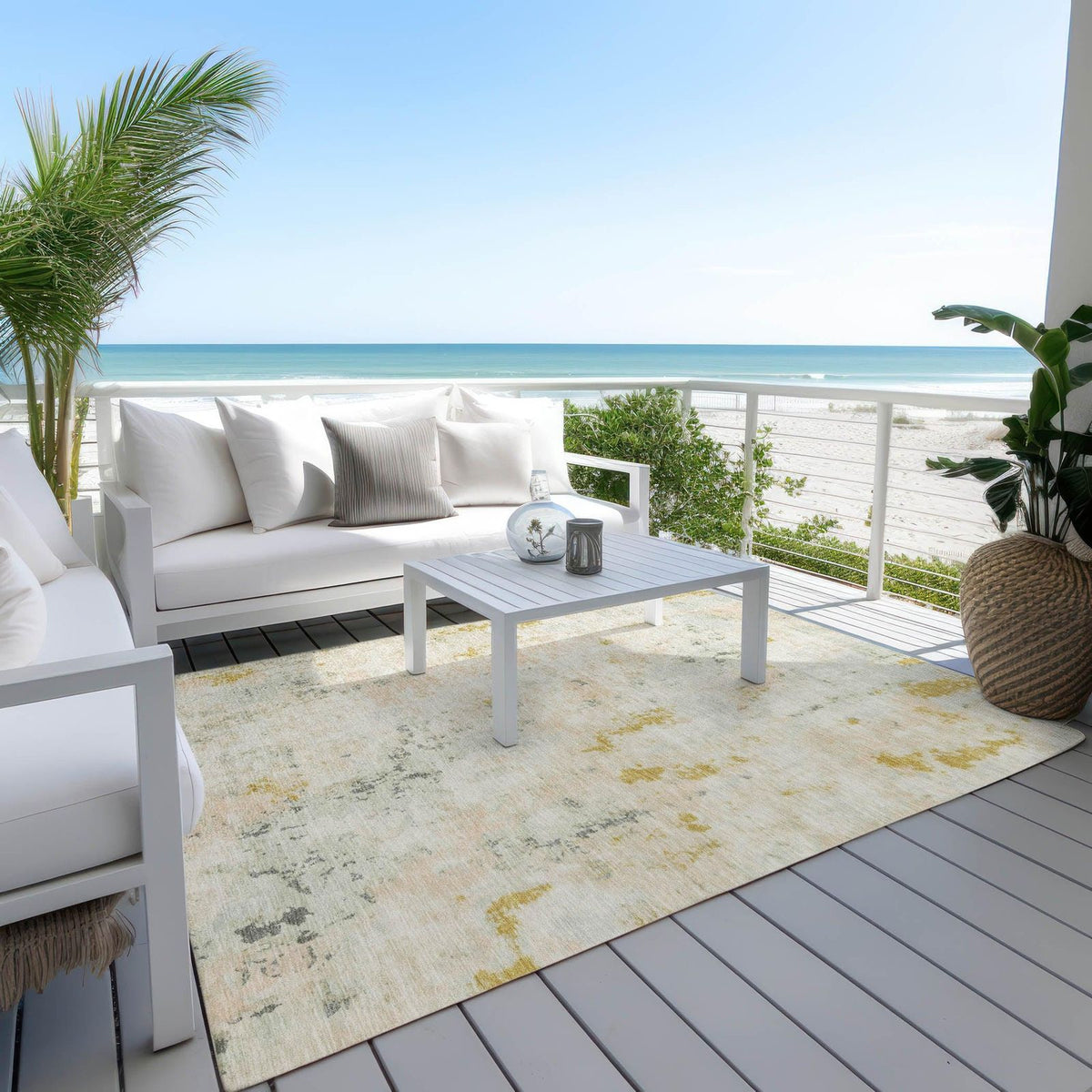 Addison Rugs Jaelaris Brown Washable Indoor-Outdoor Rug