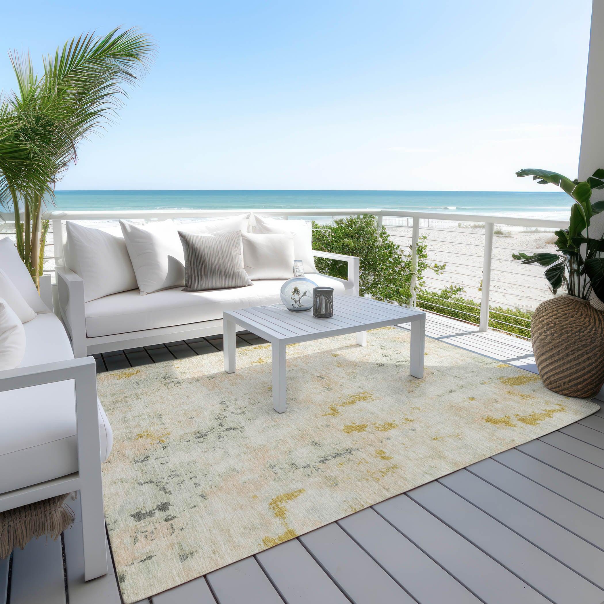 Addison Rugs Jaelaris Brown Washable Indoor-Outdoor Rug