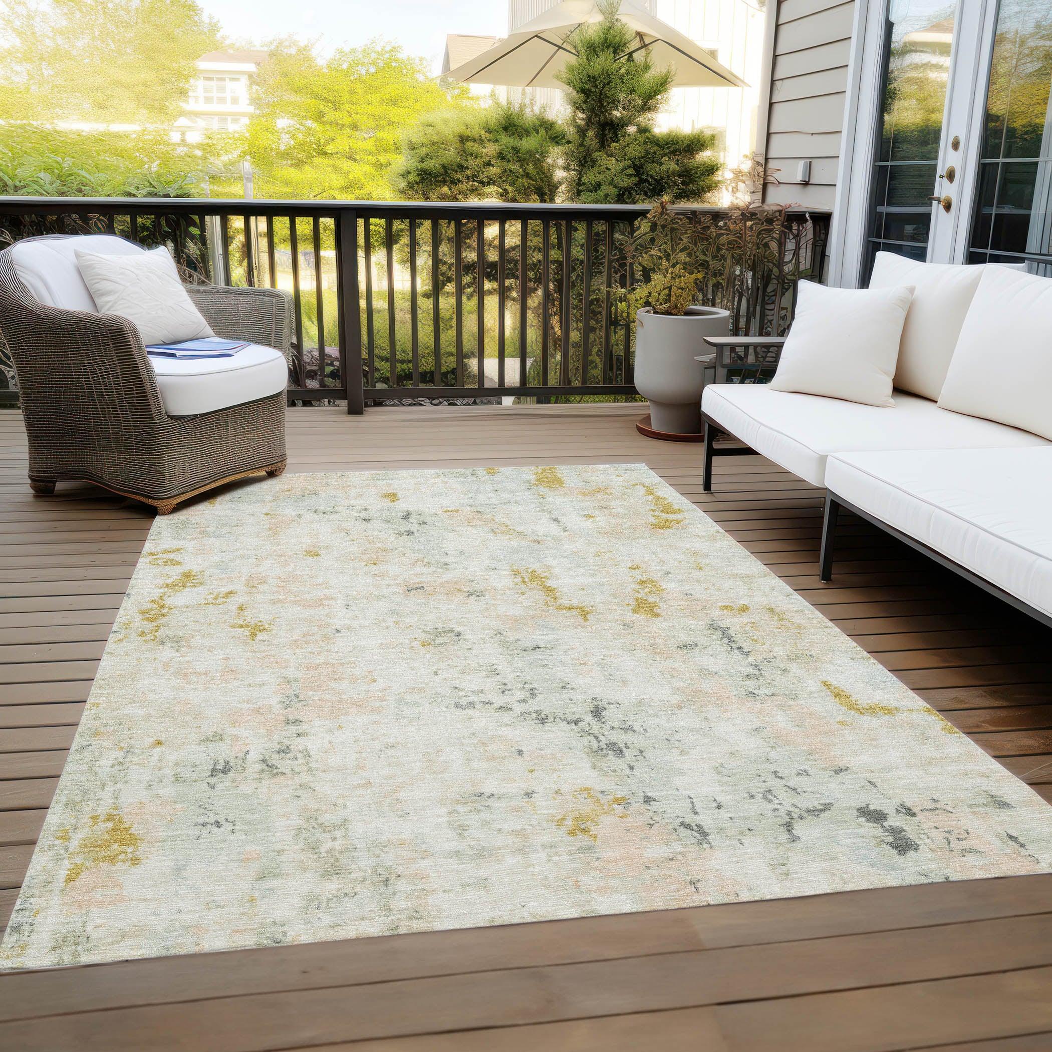 Addison Rugs Jaelaris Brown Washable Indoor-Outdoor Rug