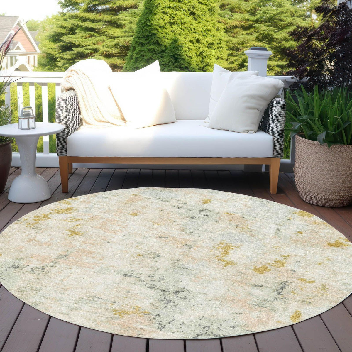 Addison Rugs Jaelaris Brown Washable Indoor-Outdoor Rug