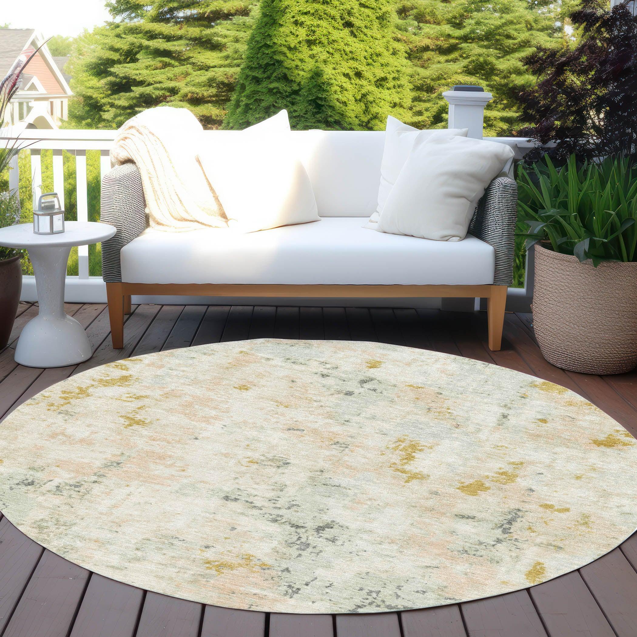 Addison Rugs Jaelaris Brown Washable Indoor-Outdoor Rug
