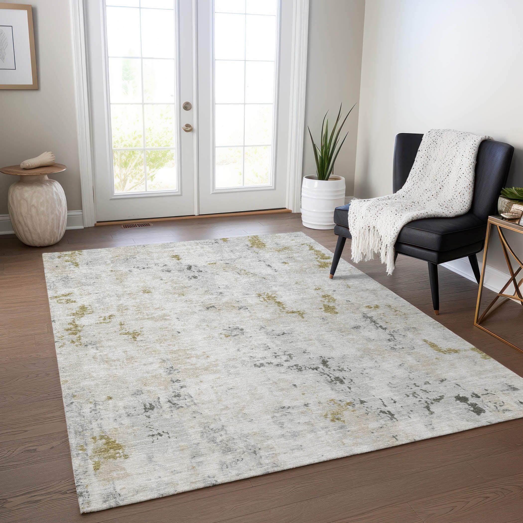 Addison Rugs Jaelaris Ivory Washable Indoor-Outdoor Rug