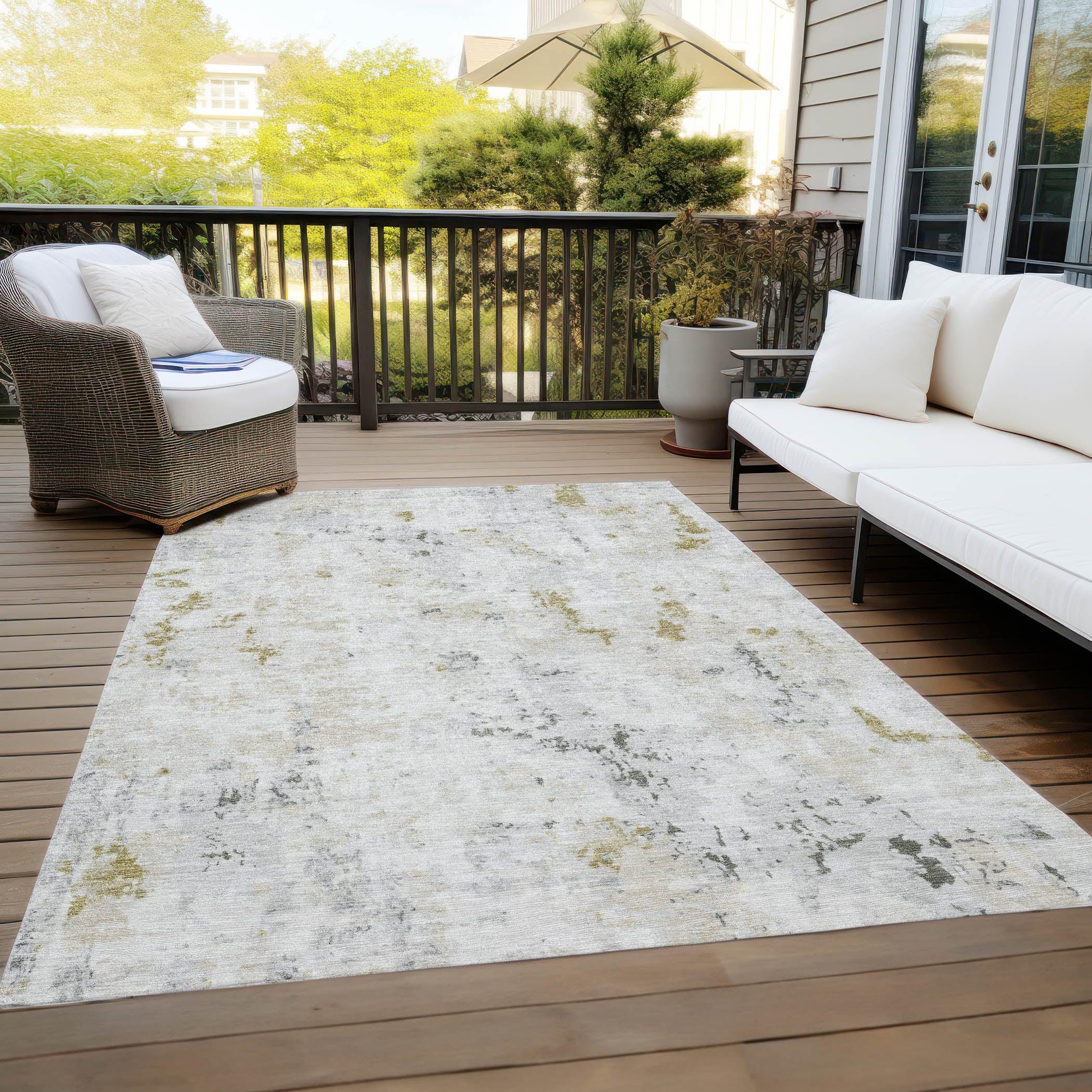 Addison Rugs Jaelaris Ivory Washable Indoor-Outdoor Rug