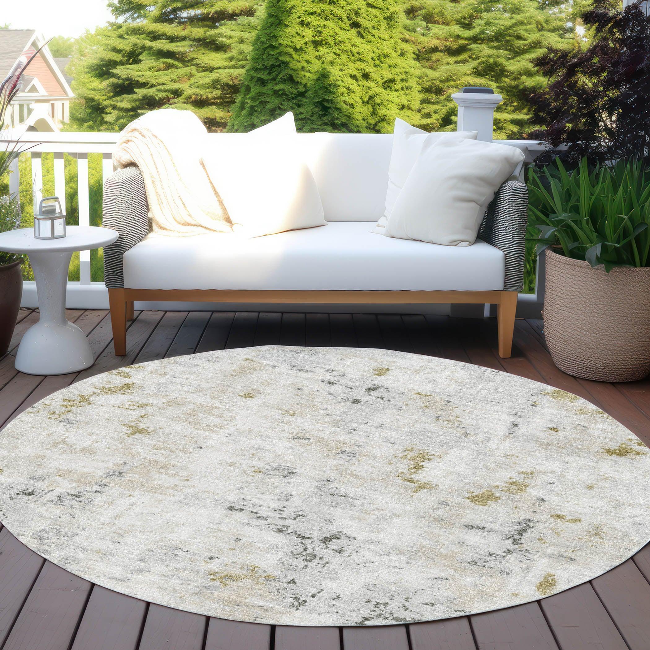 Addison Rugs Jaelaris Ivory Washable Indoor-Outdoor Rug