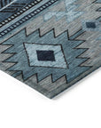 Addison Rugs Jaelas Blue Washable Indoor-Outdoor Rug