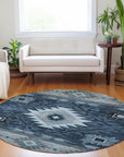 Addison Rugs Jaelas Blue Washable Indoor-Outdoor Rug