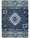 Addison Rugs Jaelas Blue Washable Indoor-Outdoor Rug