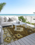 Addison Rugs Jaelas Brown Washable Indoor-Outdoor Rug